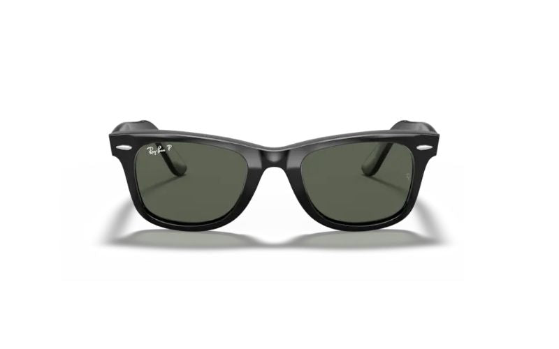 RAY-BAN WAYFARER 2140 BLACK POLARIZED -TRY ON